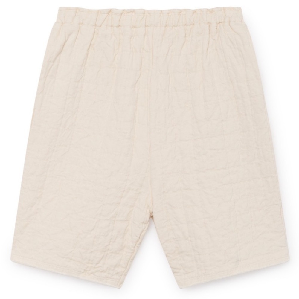 ▫️Little Creative Factory▫️Cream Quilted Knee-Length Shorts - Picture 2 of 5